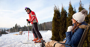 Alpin-Skifahren im Bayerischen Wald